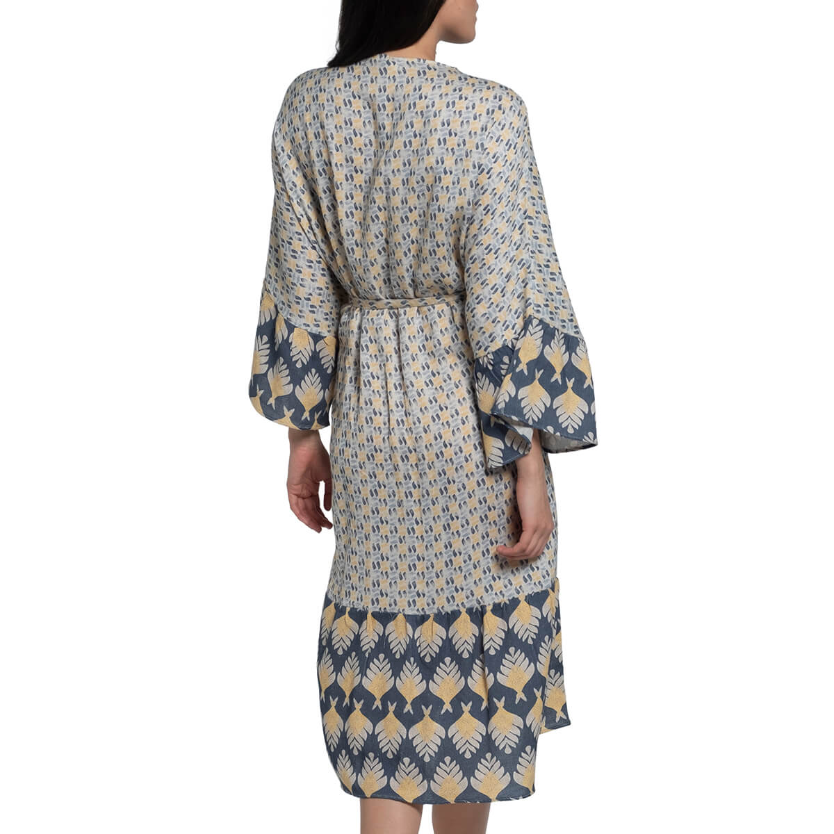 Printed Kimono Robe in color made of 100% Turkish cotton Turkish Towel Robe by buldano in Turkey