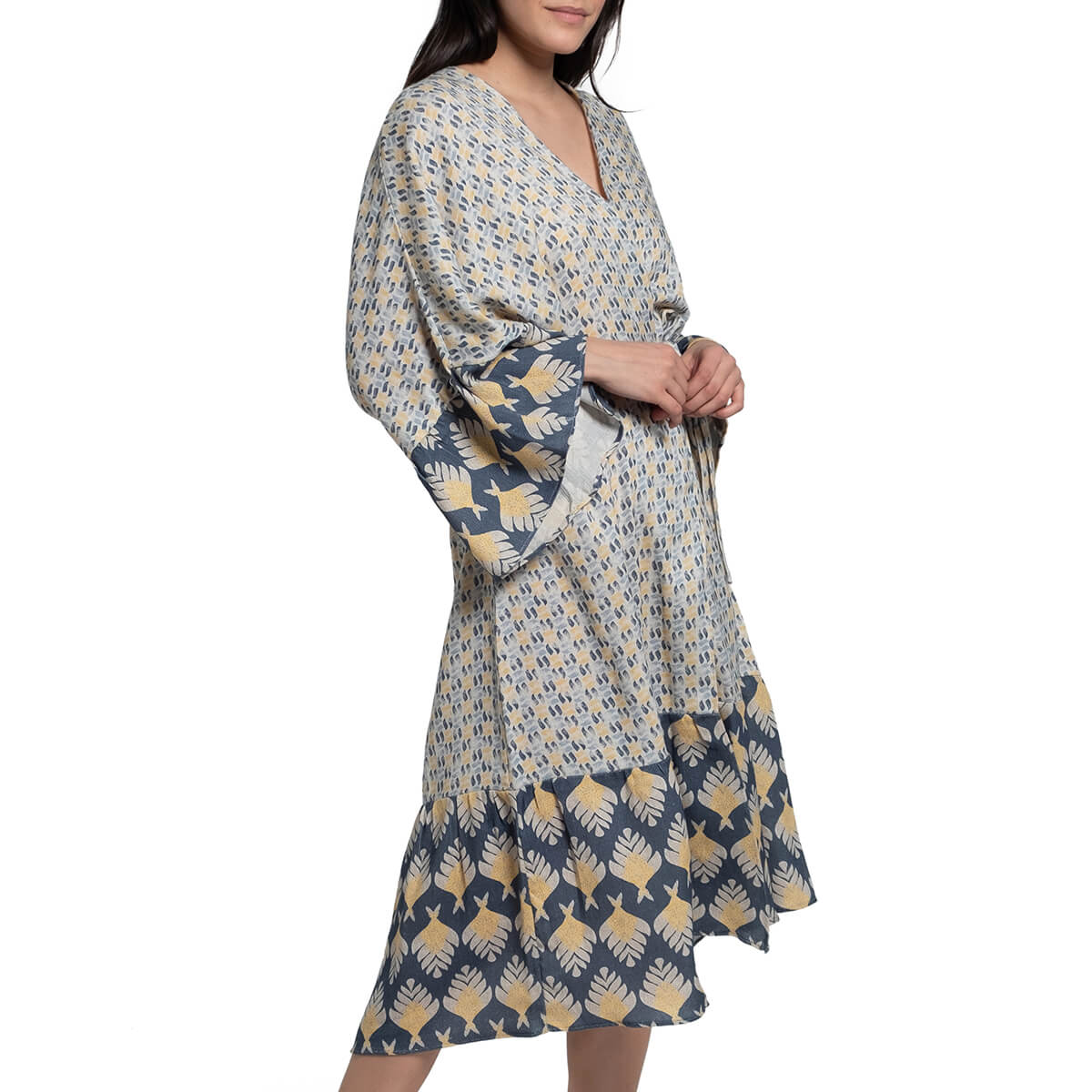 Printed Kimono Robe in color made of 100% Turkish cotton Turkish Towel Robe by buldano in Turkey