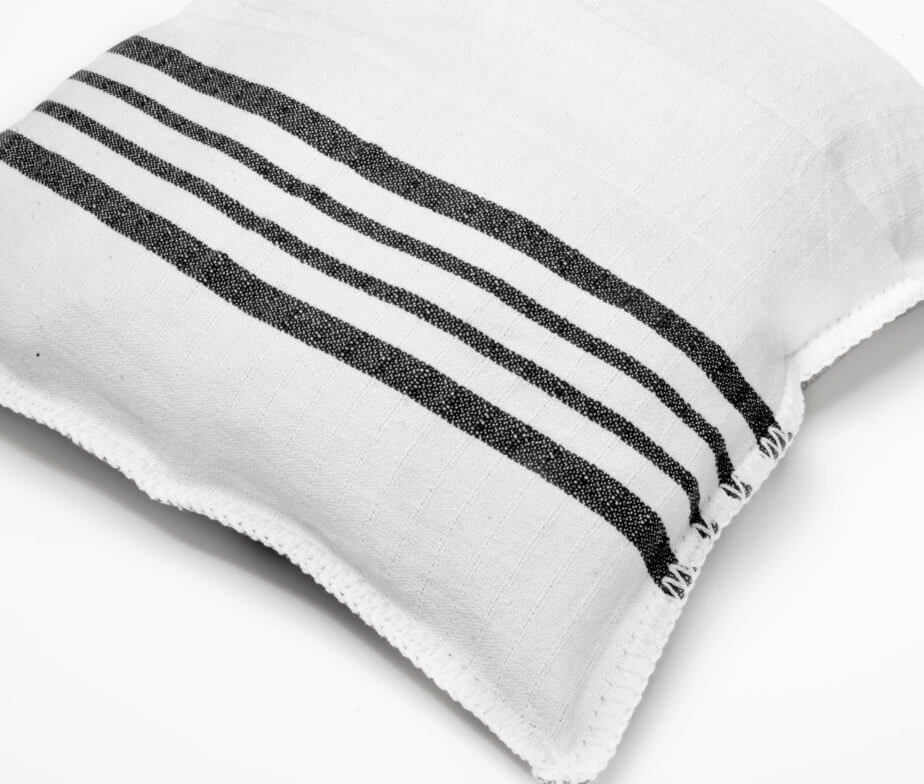 FARMHOUSE PILLOW COVER in color made of 100% Turkish cotton Pillow Cover by buldano in Turkey