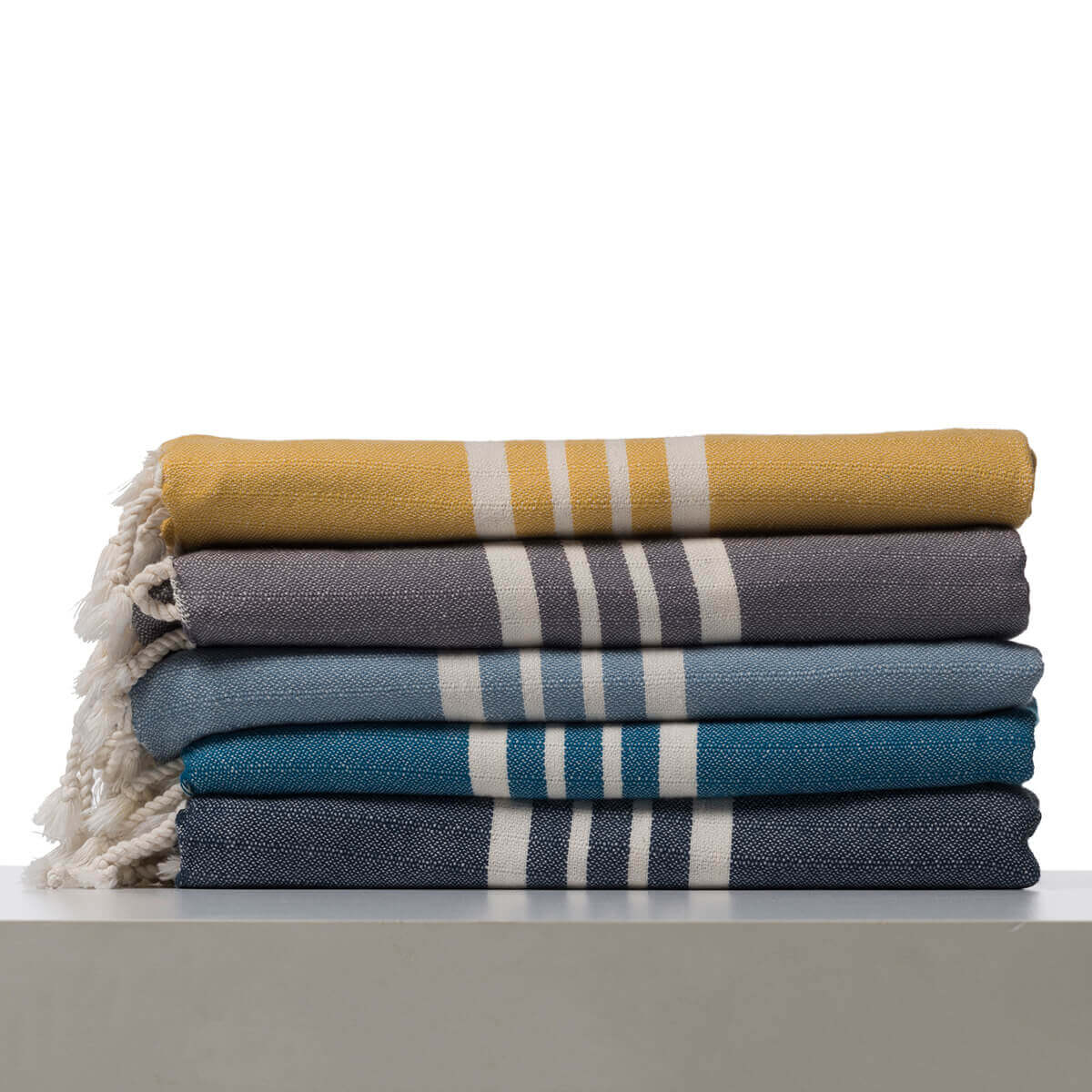 Farm House Turkish Towel with Fringes in color made of 100% Turkish cotton by buldano in Turkey