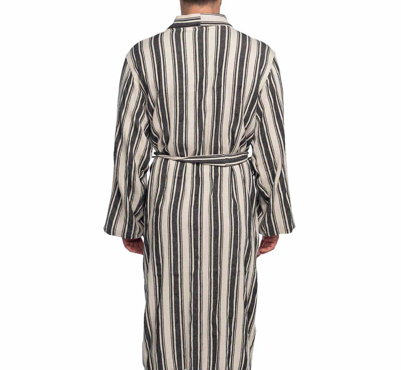 COTTON LINEN BLEND KIMONO COLLAR UNISEX ROBE in color made of 100% Turkish cotton Turkish Towel by buldano in Turkey