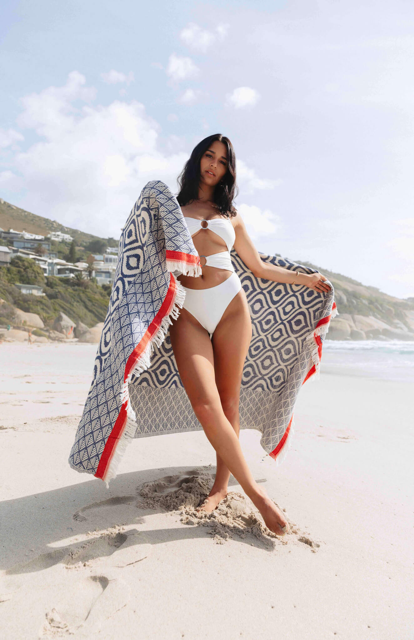 Jacquard Weave Super Soft Blanket in color made of 100% Turkish cotton Throw by buldano in Turkey