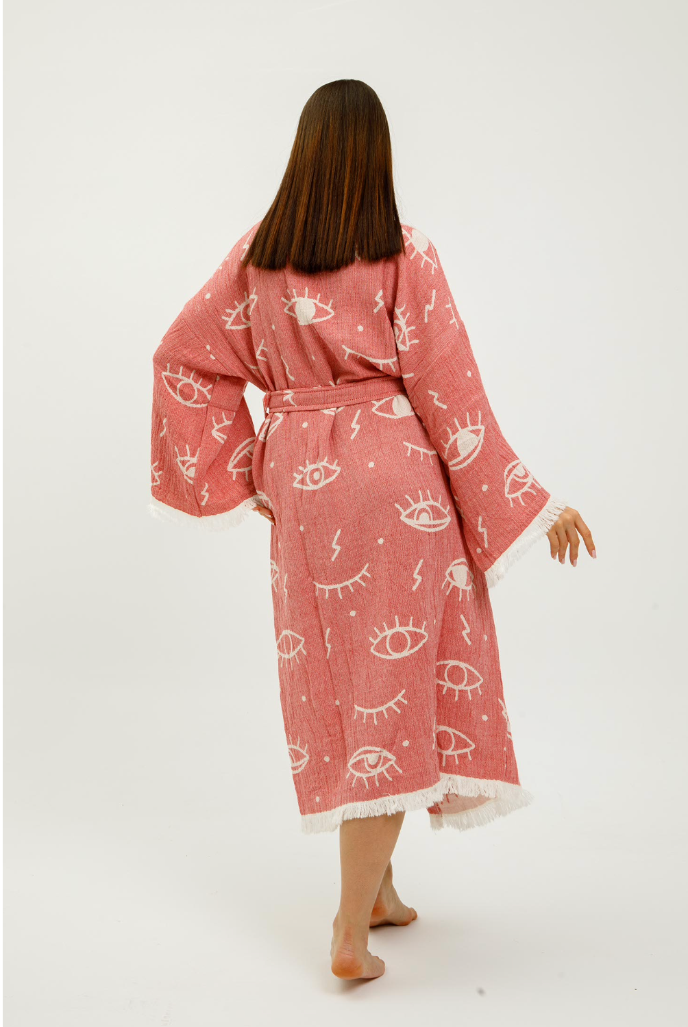 Eyes Kimono in color made of 100% Turkish cotton Kimono by buldano in Turkey