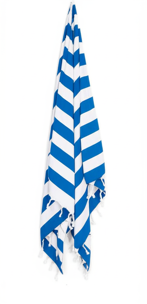 BOLD STRIPED PREMIUM TURKISH TOWEL in Blue color made of 100% Turkish cotton by buldano in Turkey