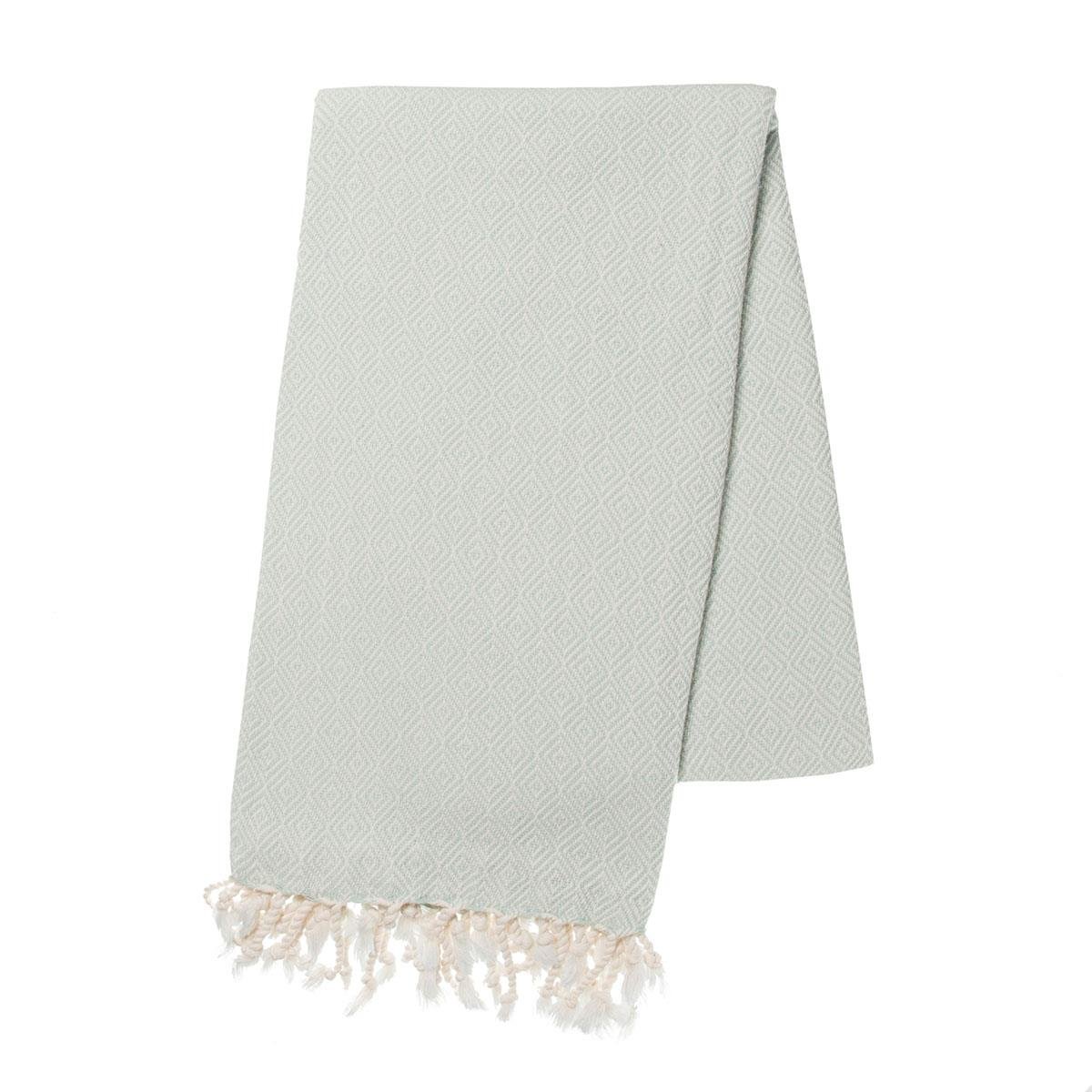 Diamond Weave Turkish Towel in Mint color made of 100% Turkish cotton Turkish Towel by buldano in Turkey