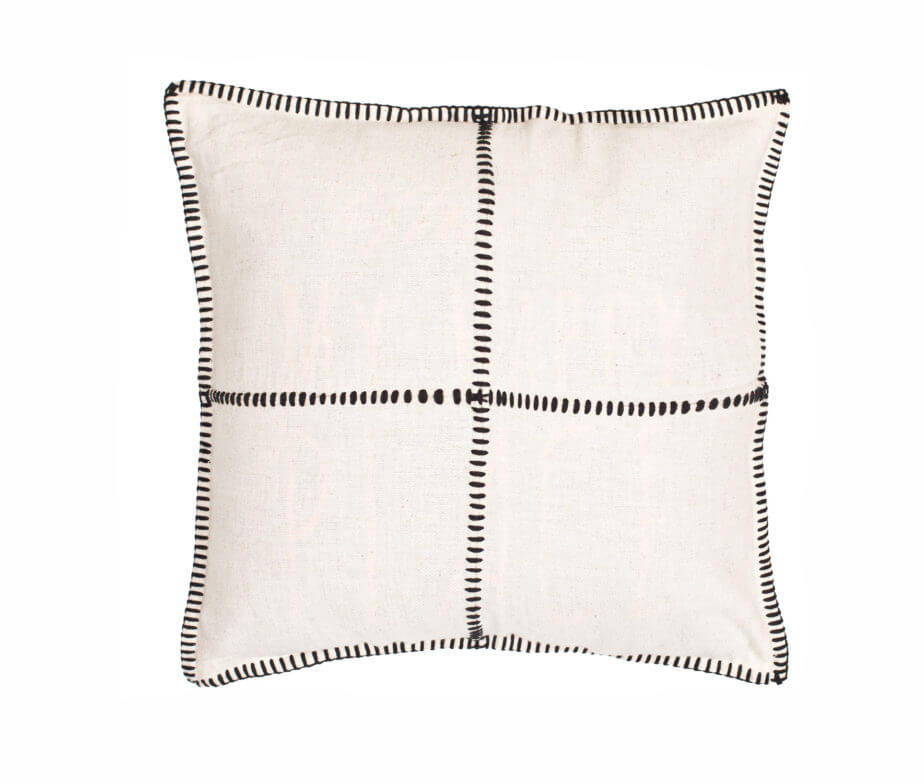 PATCHWORK LINEN/COTTON PILLOW COVER in color made of 100% Turkish cotton Pillow Cover by buldano in Turkey