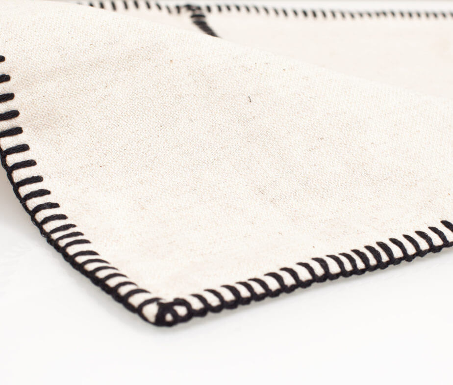 PATCHWORK LINEN/COTTON PILLOW COVER in color made of 100% Turkish cotton Pillow Cover by buldano in Turkey