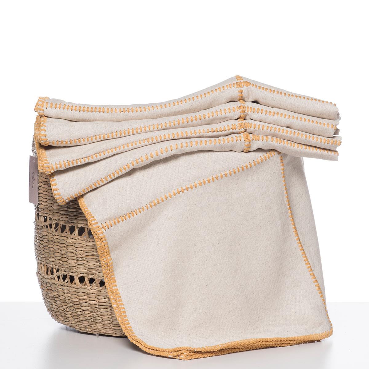 PATCHWORK COTTON / LINEN THROW in color made of 100% Turkish cotton Throw by buldano in Turkey