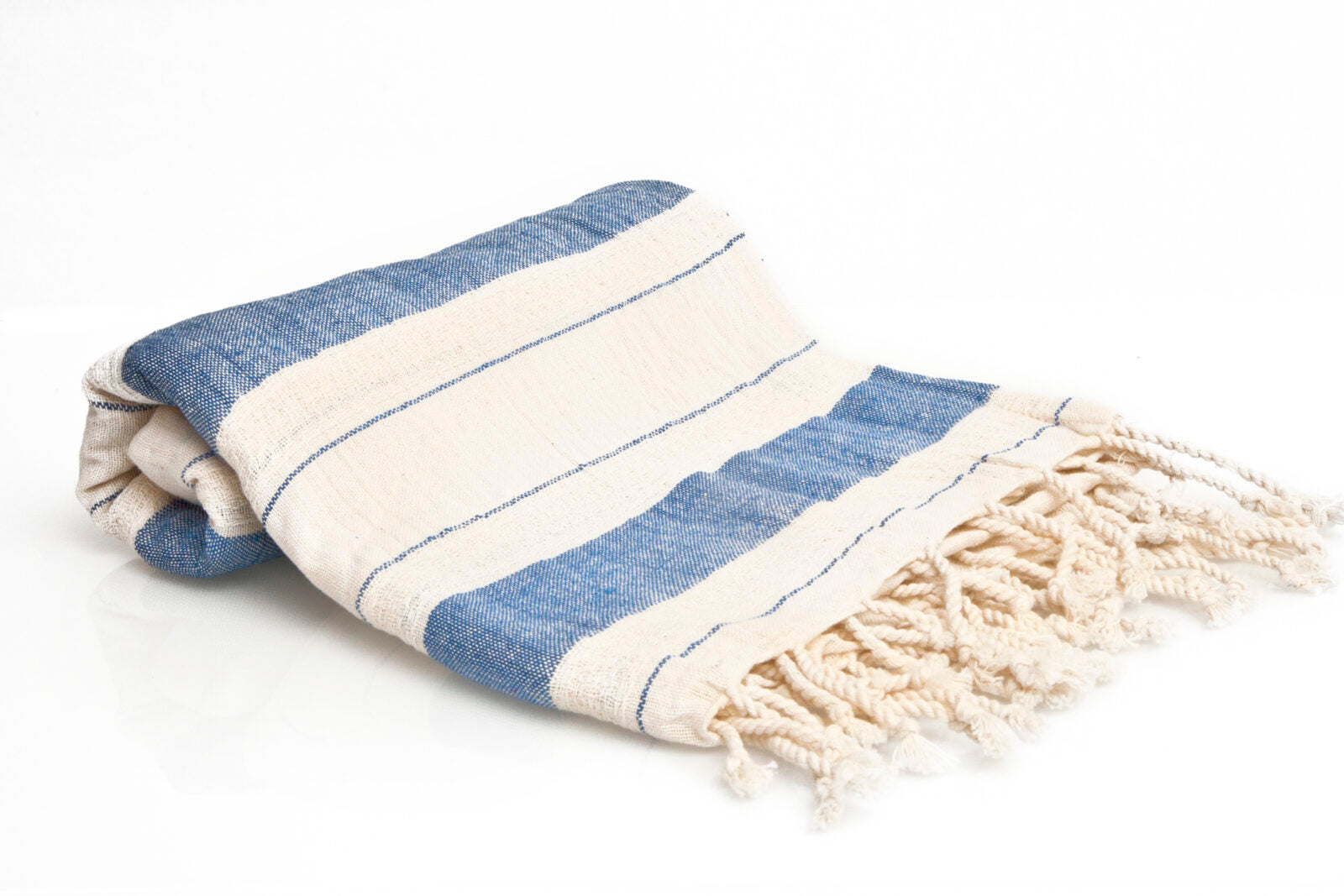 Turkish Towel - SAMPLE SALE in Blue color made of 100% Turkish cotton Turkish Towel by buldano in Turkey