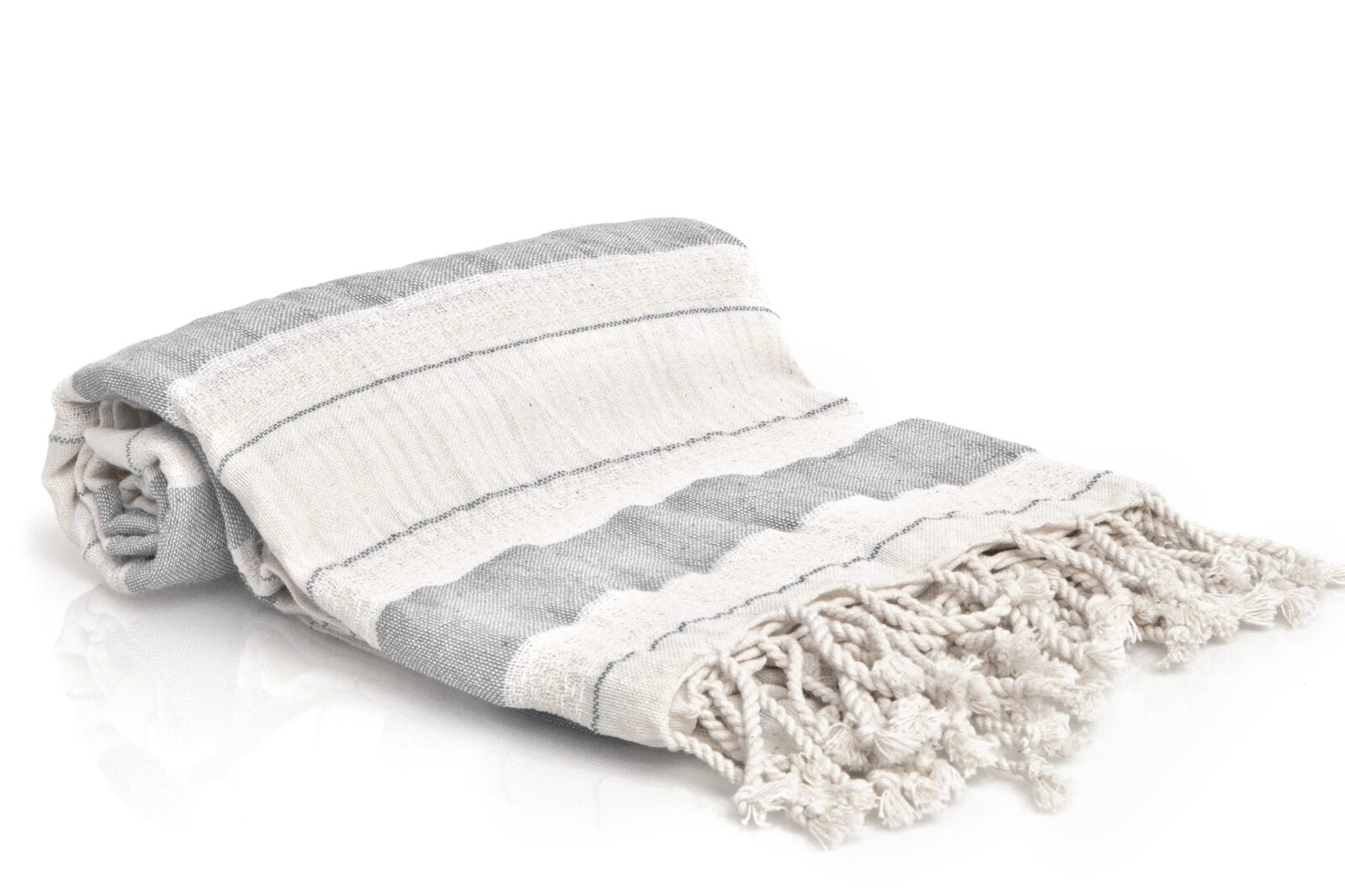Turkish Towel - SAMPLE SALE in Light Grey color made of 100% Turkish cotton Turkish Towel by buldano in Turkey