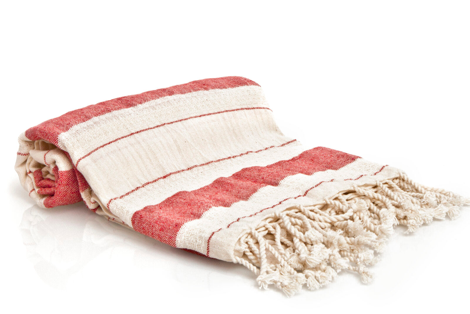 Turkish Towel - SAMPLE SALE in Red color made of 100% Turkish cotton Turkish Towel by buldano in Turkey